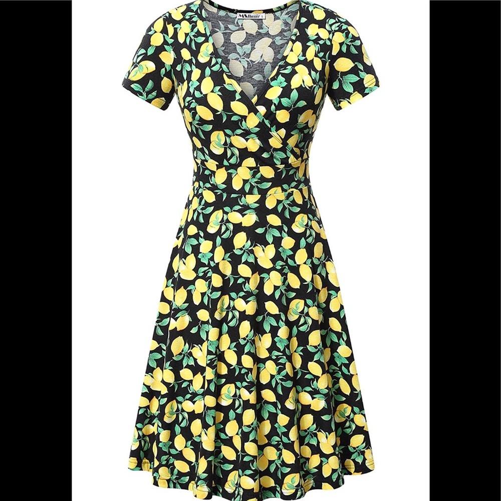 Lemon sundress nursing friendly